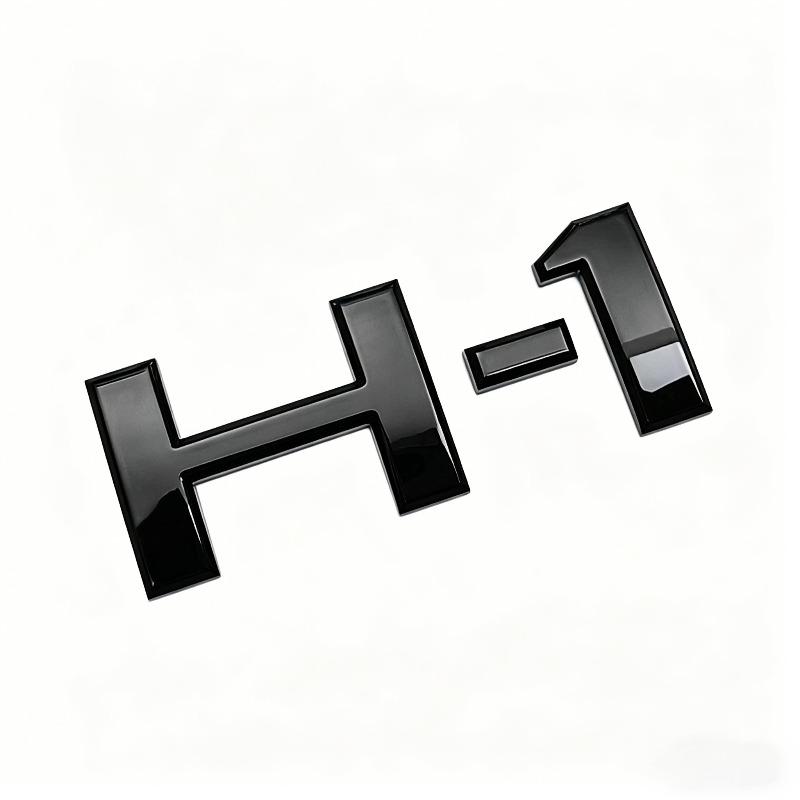 H-1 car sticker rear tailgate emblem body h english lettering 3d modification logo decal