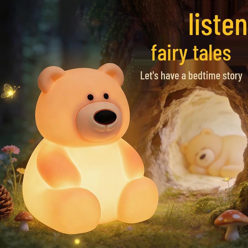 Rechargeable Silicone Teddy Bear Night Light