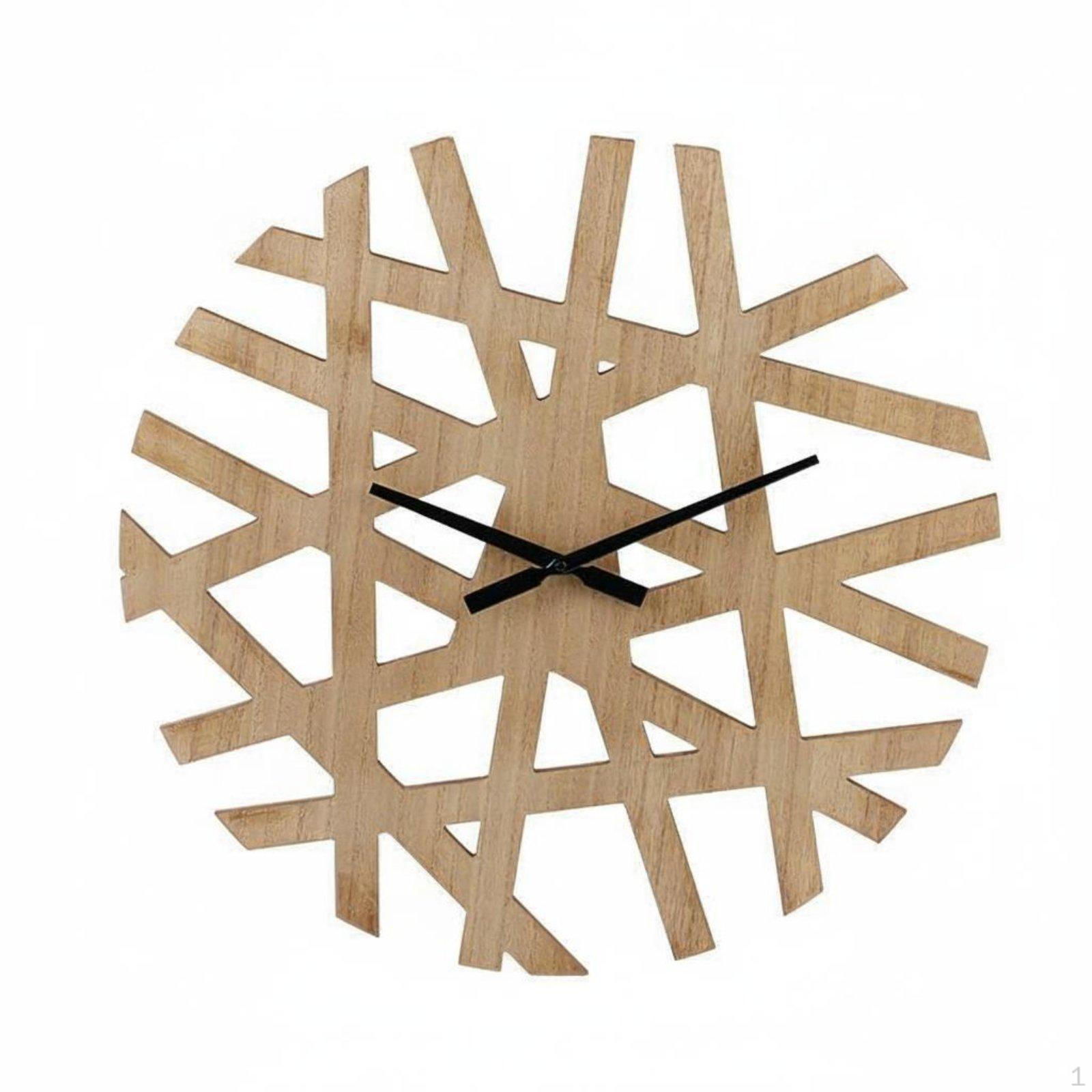 Modern Clock Easy to Hang Large Wall Battery Operated Analog Timepiece for Living Room,