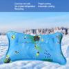 Children Adult Ice Pillow Cooling Cushion Water Pillow for Home Travel (48*30cm Snowflake)