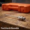 6Pcs Grease Gun Needle Tips Injector Narrow Needle Dispenser Air Nozzle Tool Small Bearing Portable and Detachable Greaser Coupler Seal Ball Joints