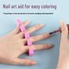 Nail Master Univerzálny oddeľovač prstov na nohách a rukách - Broskyňové srdce EVA Bavlnená špongia.