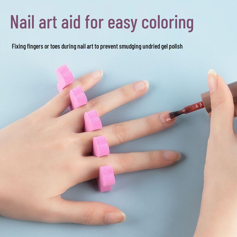 Nail Master Univerzálny oddeľovač prstov na nohách a rukách - Broskyňové srdce EVA Bavlnená špongia.