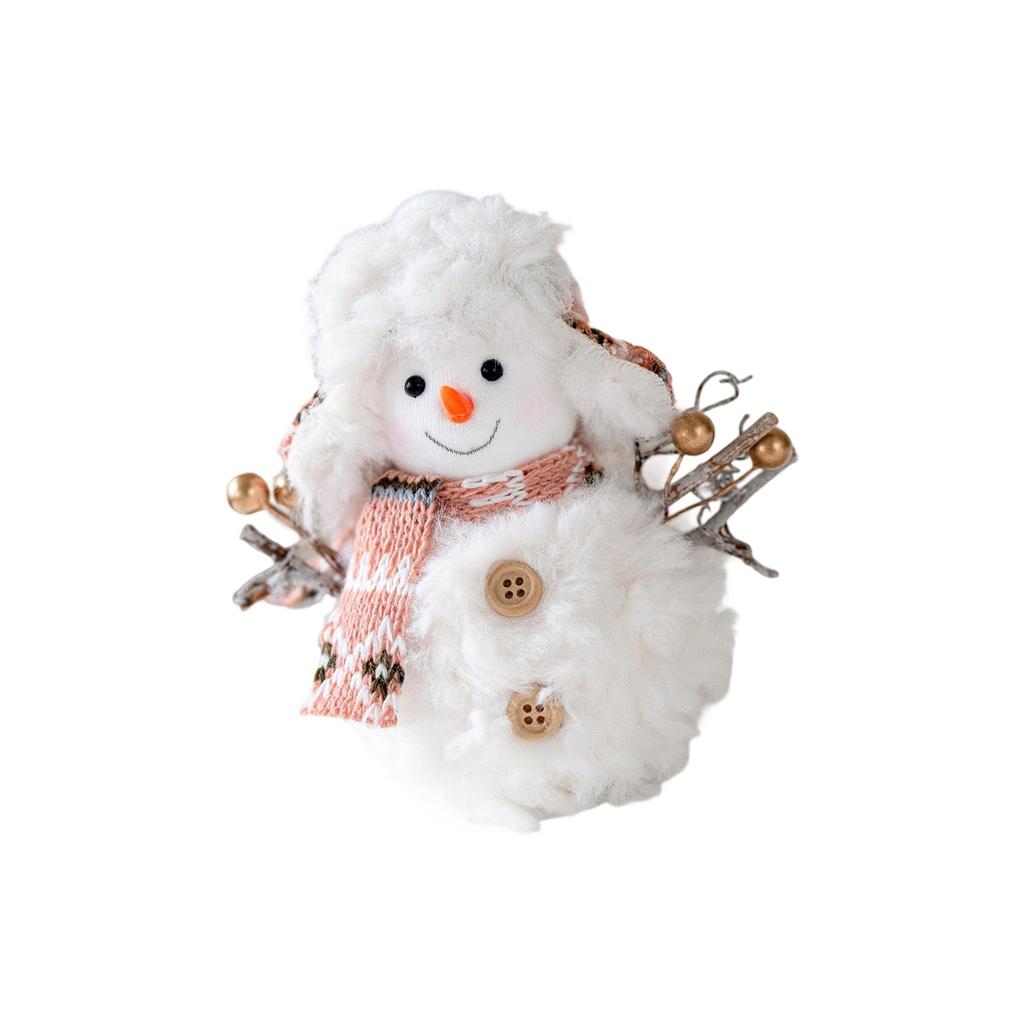 Christmas Snowman Decorations Party Supplie Lovely Plush Snowman Ornaments For Home Party Indoor Garden Outdoor Use