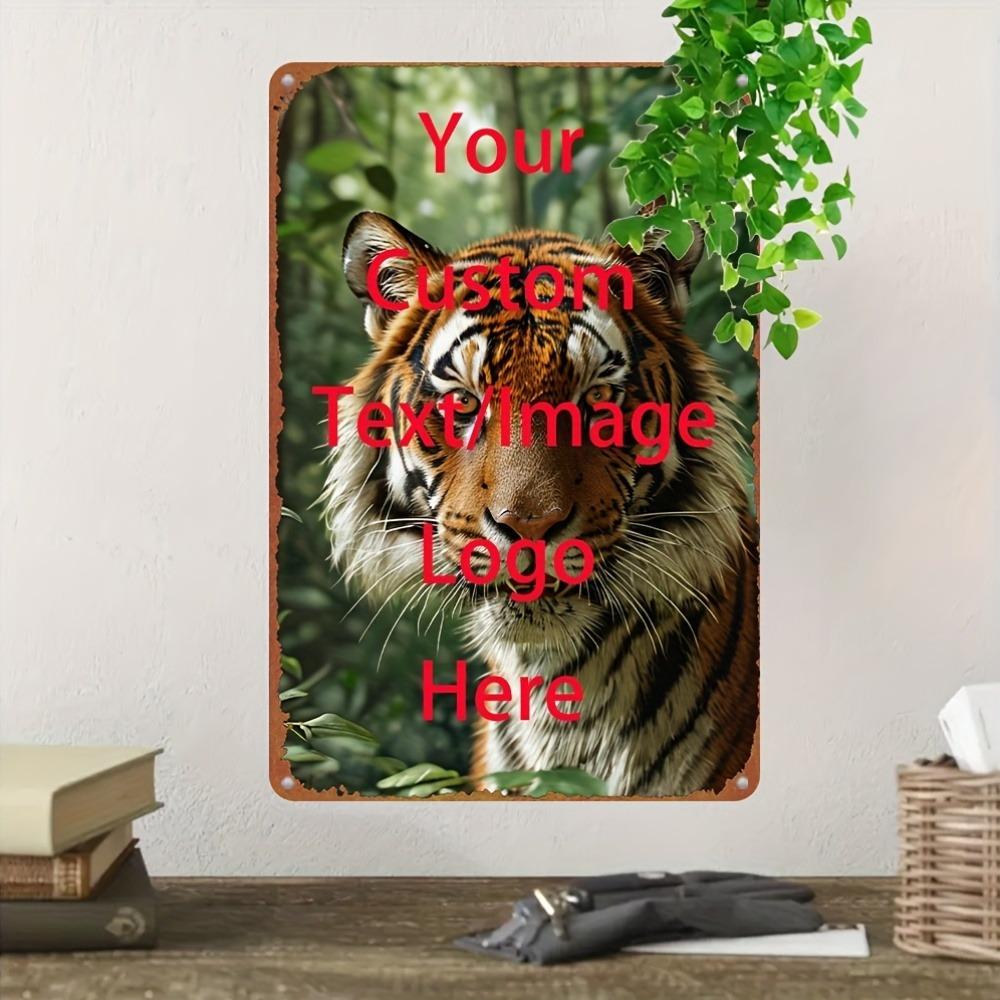 Custom Personalized Text Metal Sign 8x12 Inch Indoor Outdoor Wall Decor For Home Bar Cafe Office