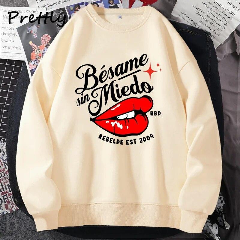 

RBD Rebelde Tour Merch Sweatshirt Besame Sin Miedo Hoodie Pullover Crewneck Sweatshirts Mia Colucci Concert Streetwear Sweat Unisex