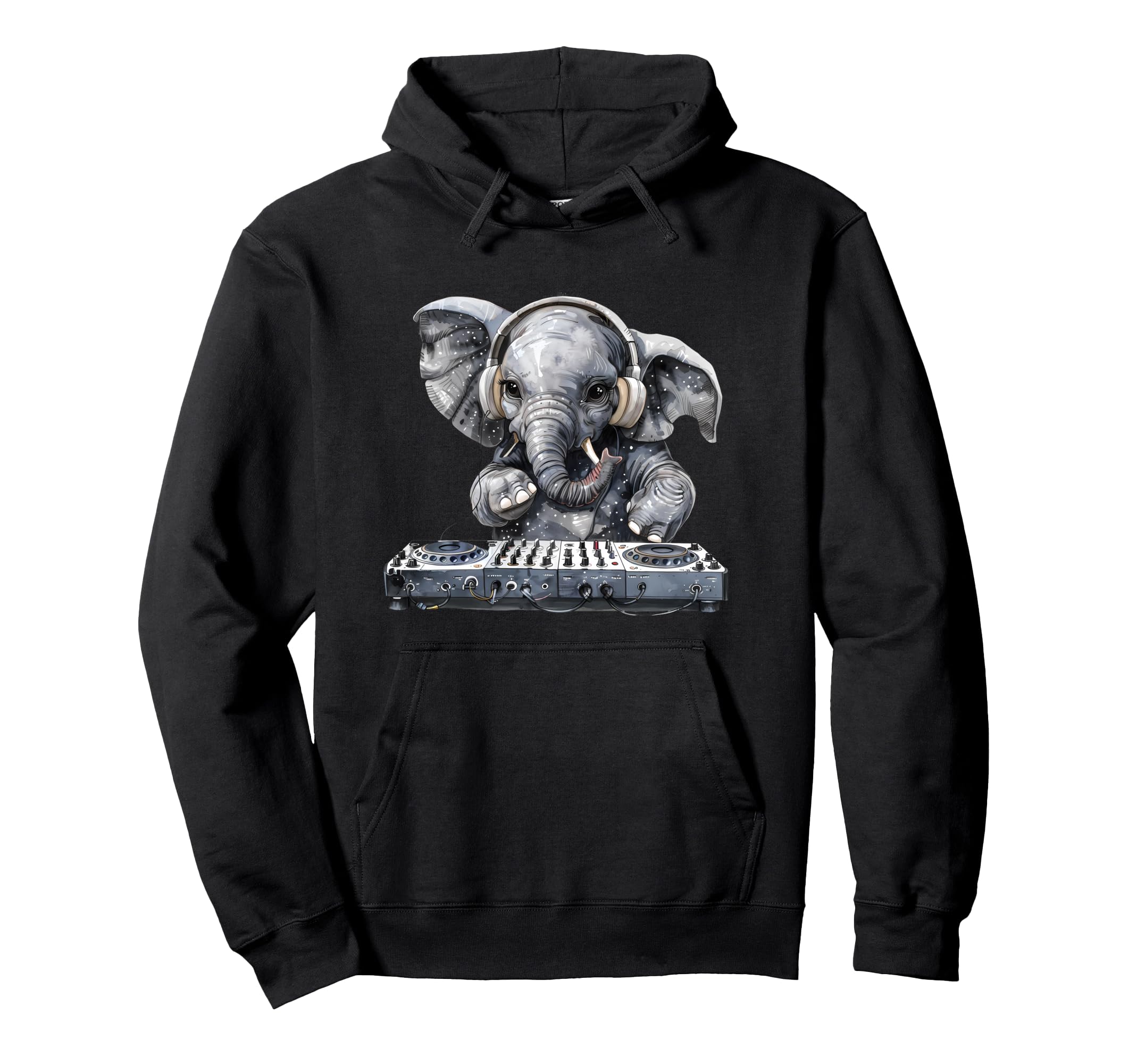 

Слон DJ Проигрыватель DJ Микшер Animal Art Parka чёрный
