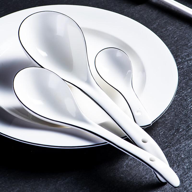 Zhao Ran Ceramic Large Soup Spoon