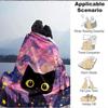 1pc Cat Fantasy Lightweight Flannel Blanket, Comfortable and Warm Blanket, for Office and Camping Sofa Bed, Livingroom033
