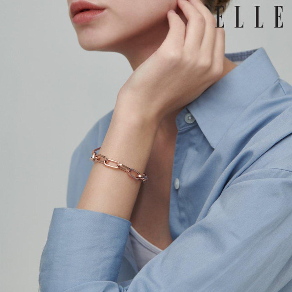 Square Clip Chain Bracelet Elbrbb084