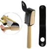 Wooden Suede Sole Wire Shoe Brush With Protector Cover Stainless Steel Brush Head Dance Shoes Cleaning Brush Durable Practical