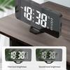 Modern Bedsides Digital Clock with LED Display, Date Temperature Function,USB Charging Port for Phone Easy to Read