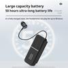 Lavalier Business Bluetooth 6.0 Headphones Talk/music 50H Play Time LED Display ENC Noice Cancelling Wireless Earphone Handsfree