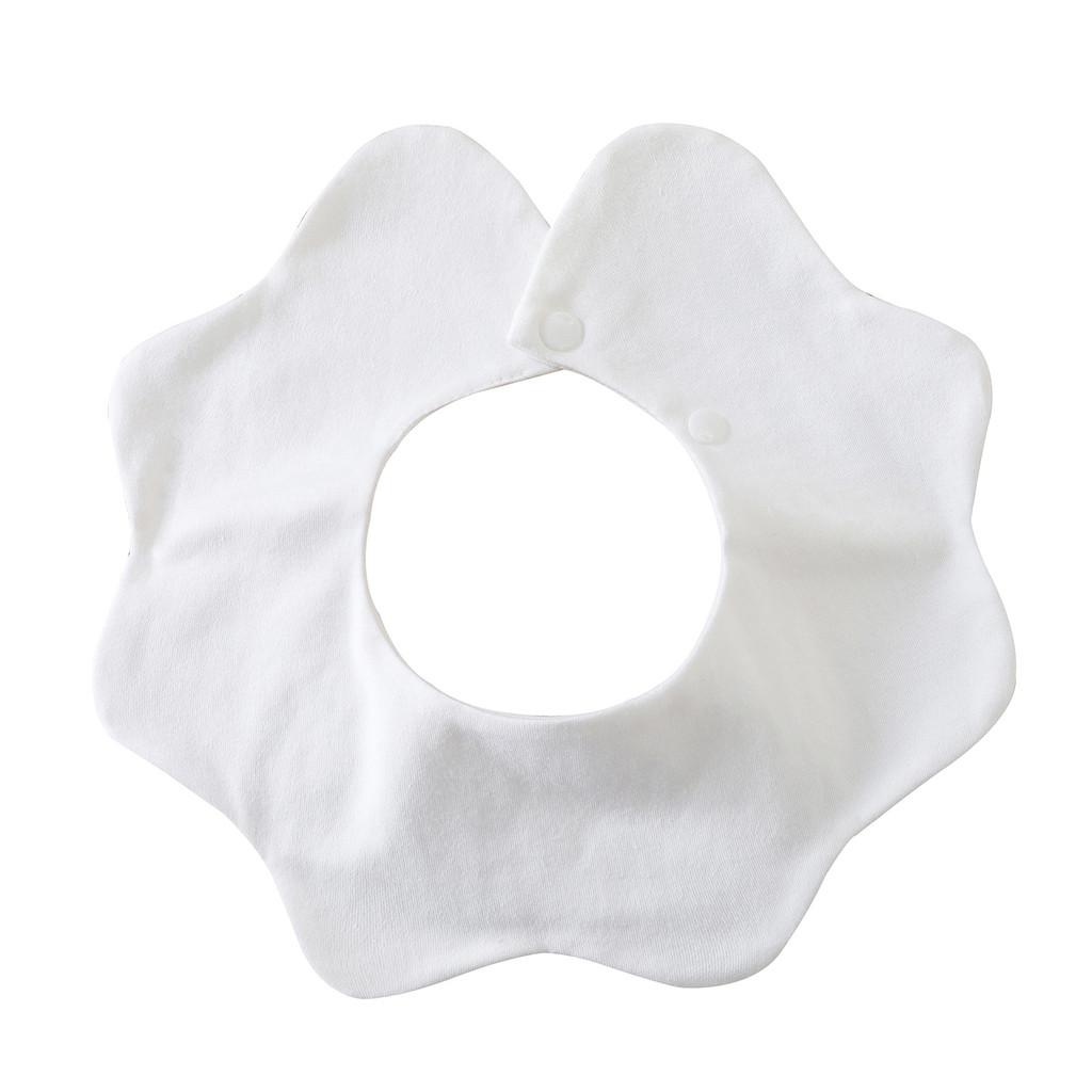 100% Cotton Baby Drool Bibs Soft Cloud 360° Wave Design Comfortable Drool Bandana for Infants Newborns
