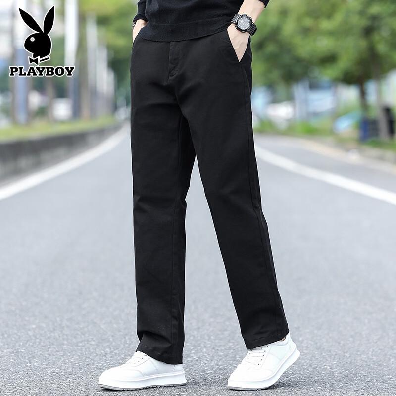 Playboy Men s Business Casual Straight Trousers 32