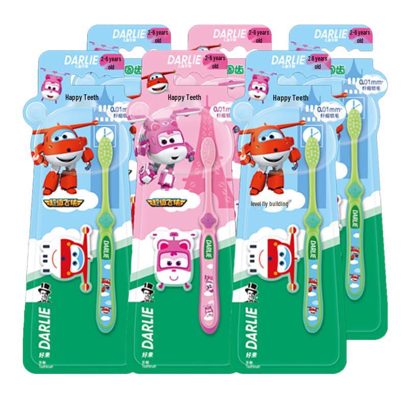 Hawley Lecu Kids Toothbrush 6-Pack (2-6 Years)