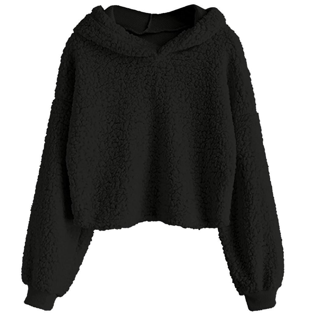 Women's Casual O-Neck Contrast Color Long Sleeve Top Pullover Sweatshir