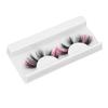 1 Pair 18mm Colored False Eyelashes Cosplay Costume Party Long Curly Pink Glitter Fake Eyelashes for Women G5X01‑2