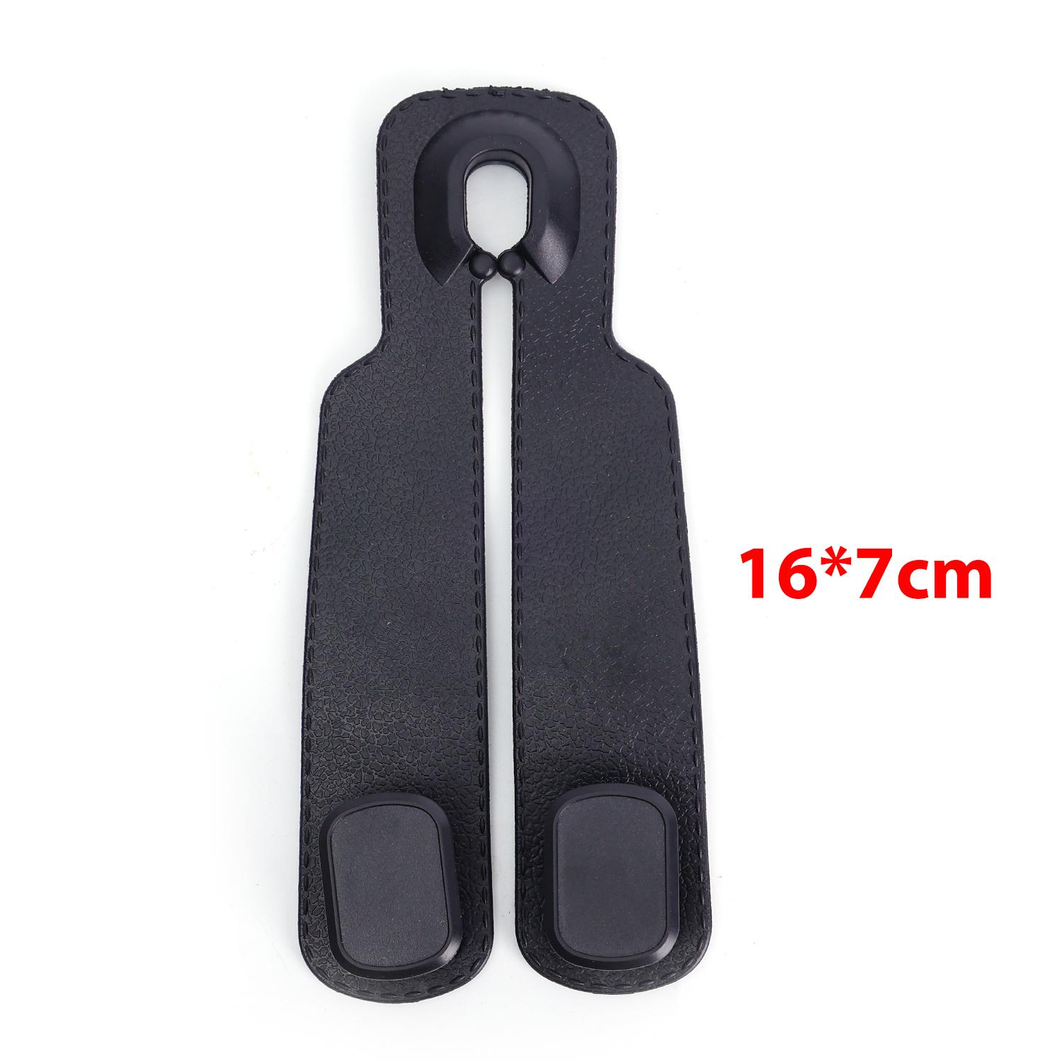 

Car Seat Back Leather Hook Stylish Design Anti-Scratch Auto Headrest Storage Hanger Car Interior Hook for Handbag Purse Coat чёрный