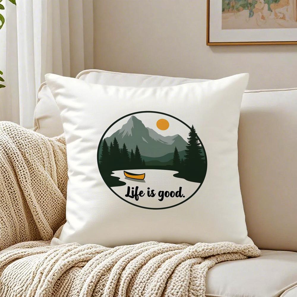 Retro American Style Letter Printing Cushion Cover Pillowcase Antidustmite Living Room Sofa Decor Cushion Room