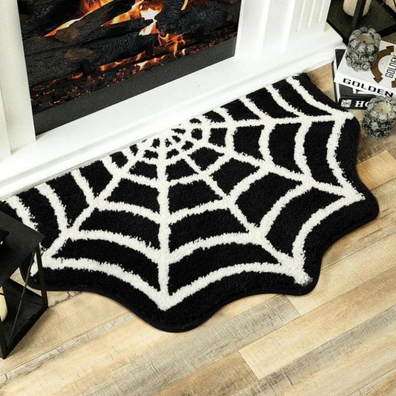 Halloween Shaped Imitation Cashmere Floor Mats Absorbent Bathroom Horror Entrance Door Mat Home Decoration