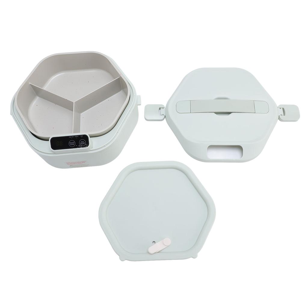 Electric Lunch Box Food Heater Cordless Portable Rechargeable Warmer for Outdoor Home Style 2