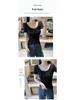 Women's 2025 High-Quality Cotton U-Neck Backless Slim-Fit Short Sleeve T-Shirt