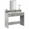 Makeup Table Concrete Grey 100 x 41 x 140 cm Engineered Wood