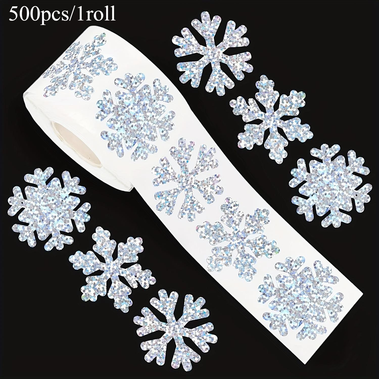 

Блестящие Рождественские наклейки-снежинки Сверкающие Рождественские наклейки Рождественские наклейки Праздничный декор Упаковка подарков Скрапбукинг-наклейки