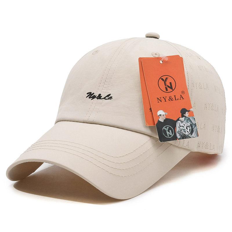 New Embroidery Ball Baseball Cap Sports Sunscreen Men's and Women's Sun Hats Breathable Versatile Casual Duck Tongue