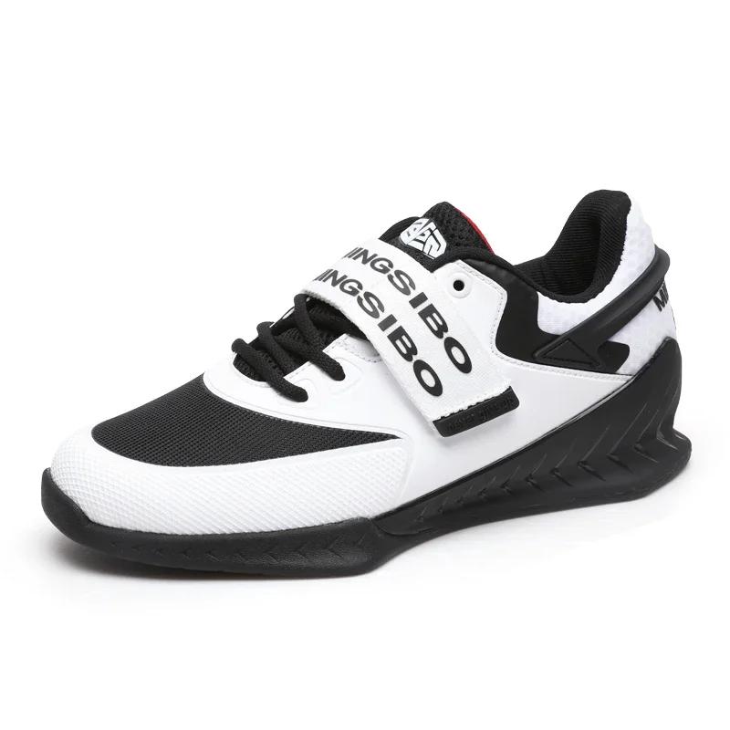 Calzado Antideslizante para Sentadillas Entrenamiento Integral Suela de Goma Boxeo Deportes Profesionales Zapatos para Levantamiento de Pesas Absorción de Impactos