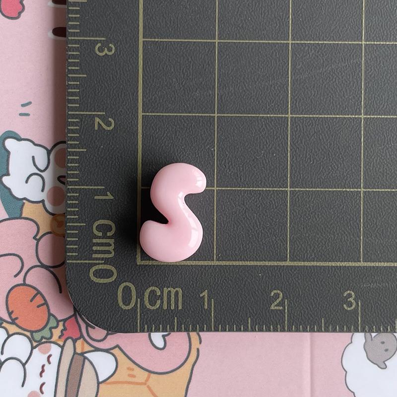 Resin Alphabet Letter Charms 26Pcs Cute Bubble Design Pastel Full A-Z Set for DIY Necklace Bracelet Friendship Gifts