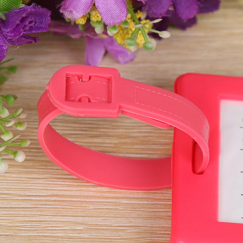 Pvc Luggage Tag Soft Silicone Cartoon Boarding Tag Creative Baggage Suitcase Id Addres Holder Boarding Tag Portable Flight Label