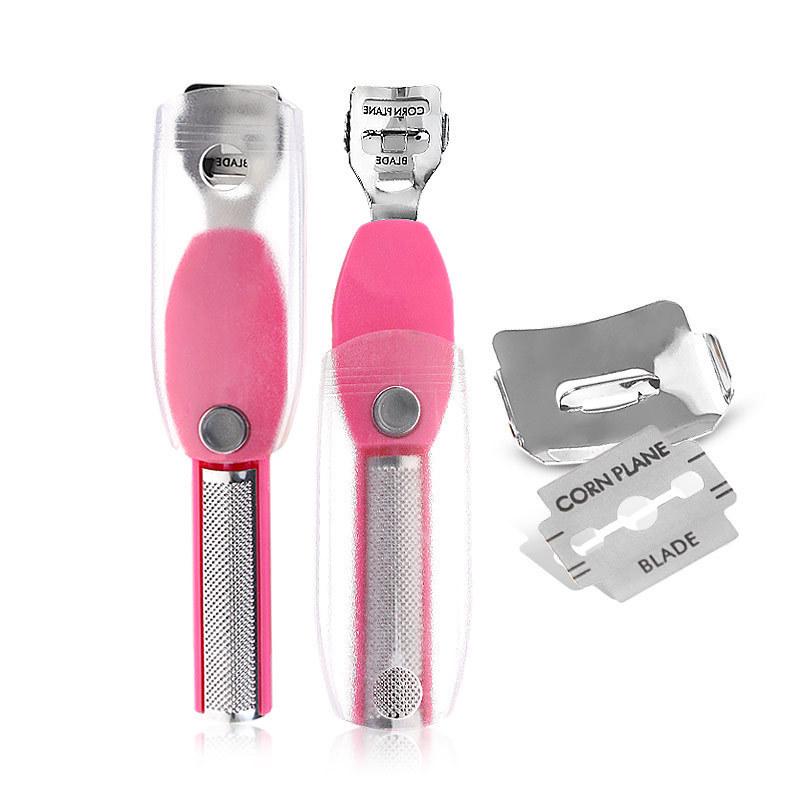 Double-Ended Stainless Steel Pedicure Knife and Foot File for Removing Calluses and Dead Skin One Size розы красного
