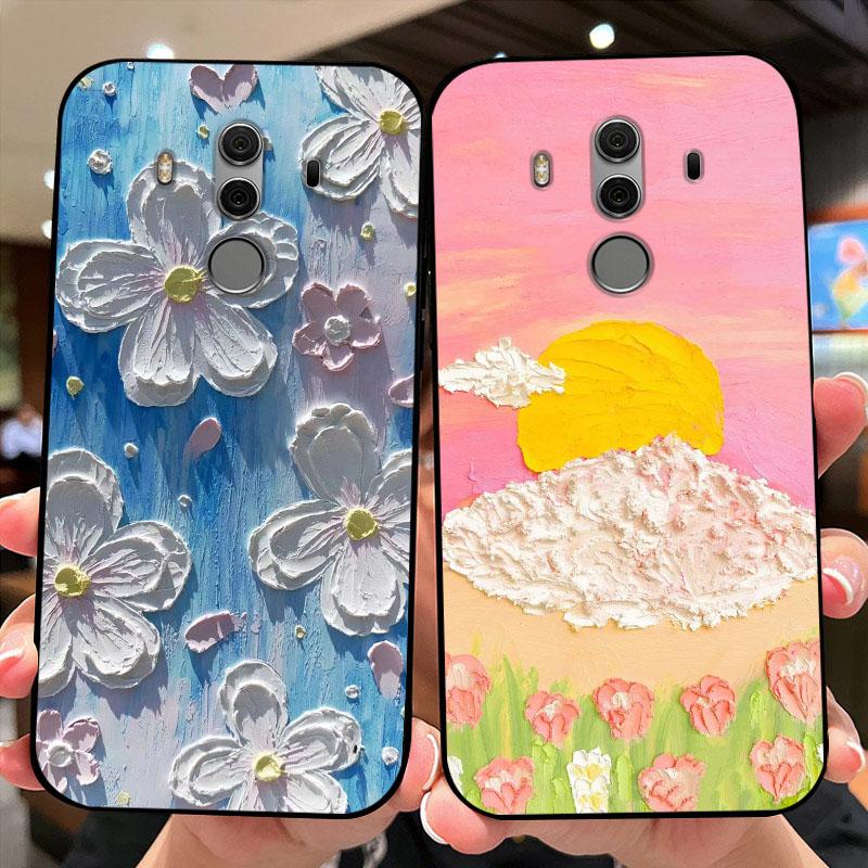 For Mate 10 Pro Case Mate10 TPU Soft Silicone Phone Cover For Huawei Mate 10 Lite Fashion Shockproof Funda Nova 2i Bumper Cute