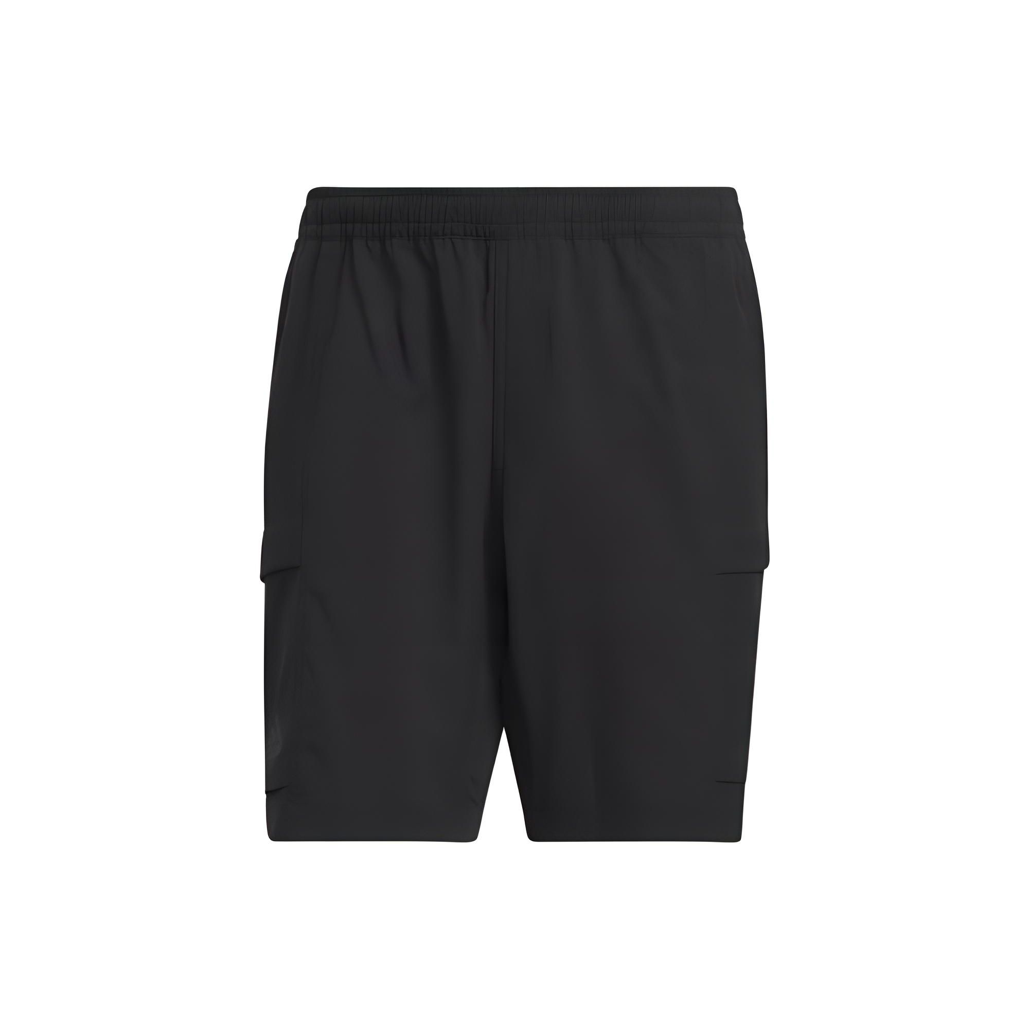 

Adidas Мужские шорты прямого покроя с логотипом, однотонные, черные IA9417 XL