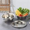 3 In 1 Vegetable Washing Basin Multifunctional Rice Washing Drain Basket Sink  Kitchen