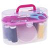 50-Piece Portable Sewing Kit with Plastic Storage Organizer