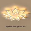 Dimmable Floral Ceiling Light Adjustable Light Color Lamp with Remote Control Modern Acrylic LED Fixture for Living Room & Bedroom