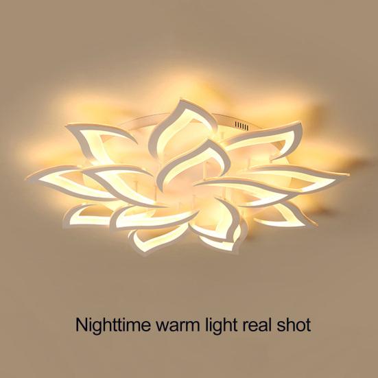 Plafonieră Florală Dimmabilă Lampă cu Culoare de Lumină Ajustabilă cu Telecomandă Corp de Iluminat LED Acrilic Modern pentru Living & Dormitor