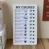 Plastic Chore Chart Sliding Type My Chores Checklist Board Durable Task Tracker Planner  Home Study
