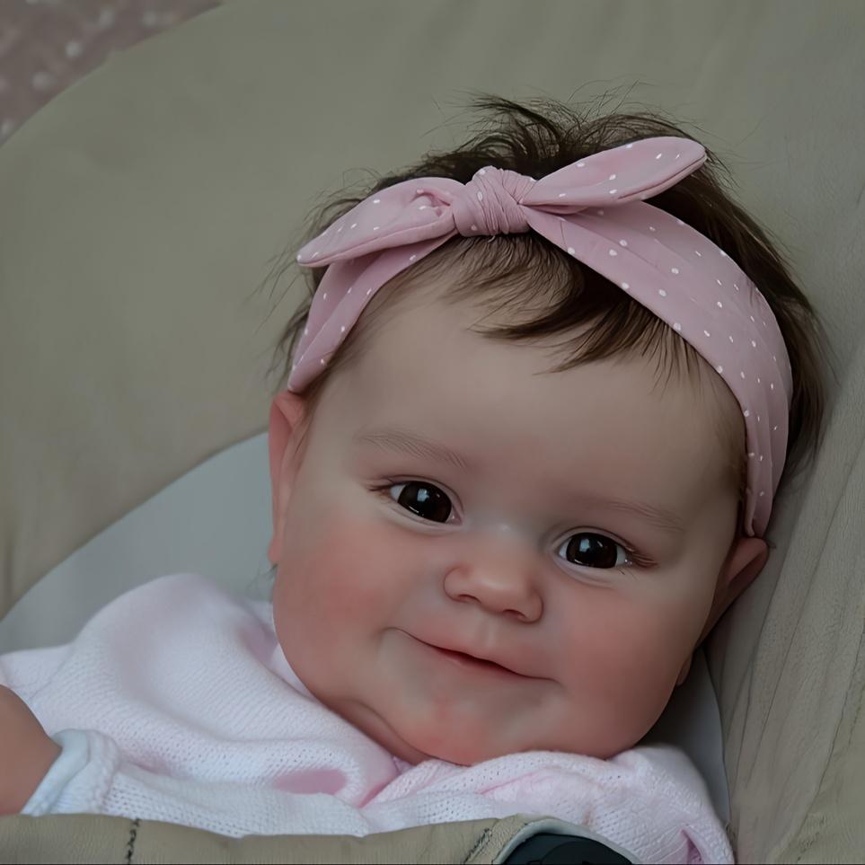 

TERABITHIA 20 дюймов, очень реалистичные волосы, милая улыбка, реалистичная кукла-реборн, выполненная из силикона и винила, анатомически правильная и реалистичная 20 Inches