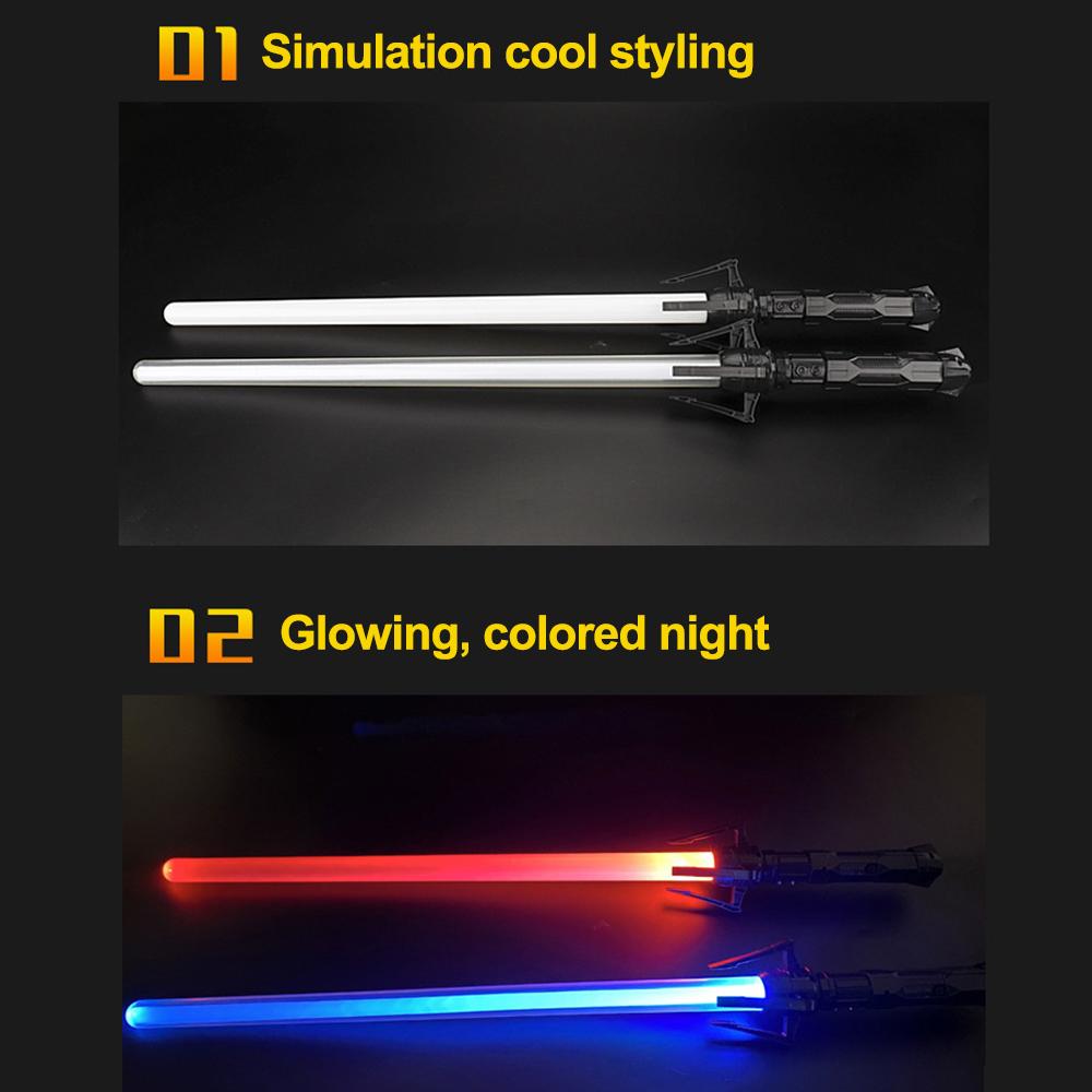 Holiday props sword Toy Scalable Star Light Sword Luminous Fluorescent Rod Laser Rod Children's Sword Toy War Gift Outdoor Toys