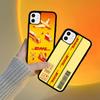 D-DHL-L logo PC+TPU Shockproof Protective Phone Case For iPhone17 14 15 16 Pro max 13 12 11 17 Air