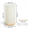 Night Lamp - Linen Themed Bedside Reading Lamp with Wooden Base for Night, Bed Room, Living Room, Home & Decor