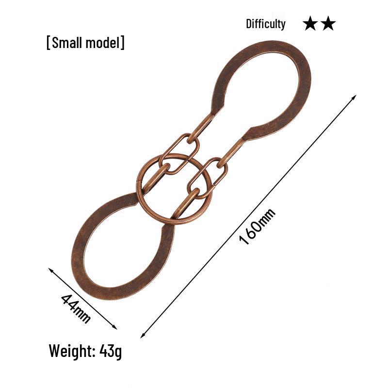 Intelligence Puzzle Zinc Alloy Disentanglement Rings - Unlock Nine Linked Rings Kongming Luban Lock Educational Toy