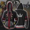 Game Kingdom Cosplay Hearts Sora Cosplay Costume Hooded Sweatshirt Sora Casual Sweatshirt Zippered Coat