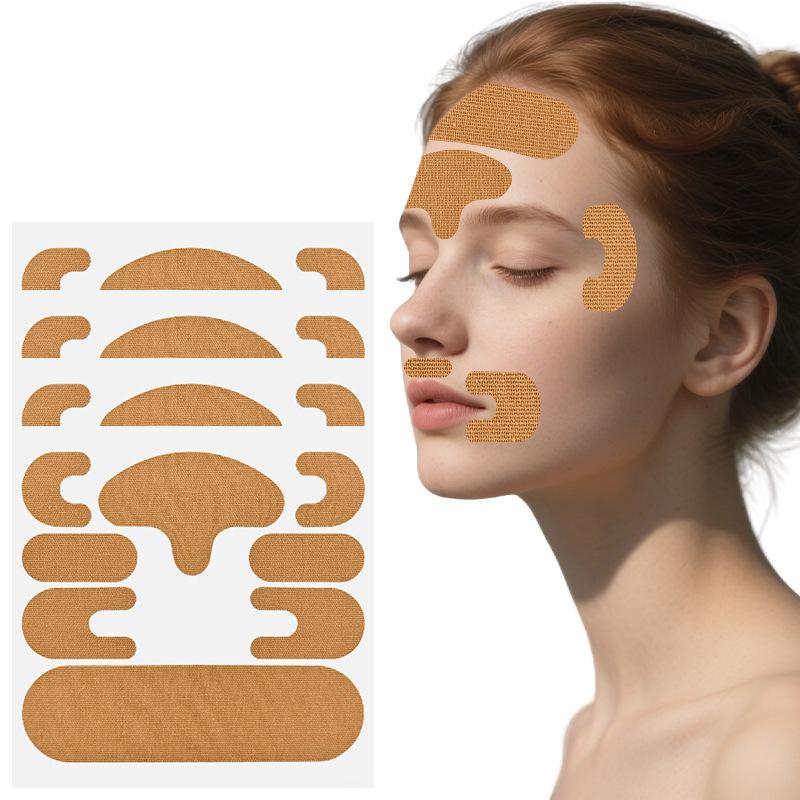 8pcs Face Muscle Firming Tape Reusable Anti Wrinkle Patch Lifting Tape for Home Daily Beauty Routine