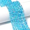 Pink Blue Loose Spacer Beads 96-faceted Crystal Earth Beads  for Jewelry Making