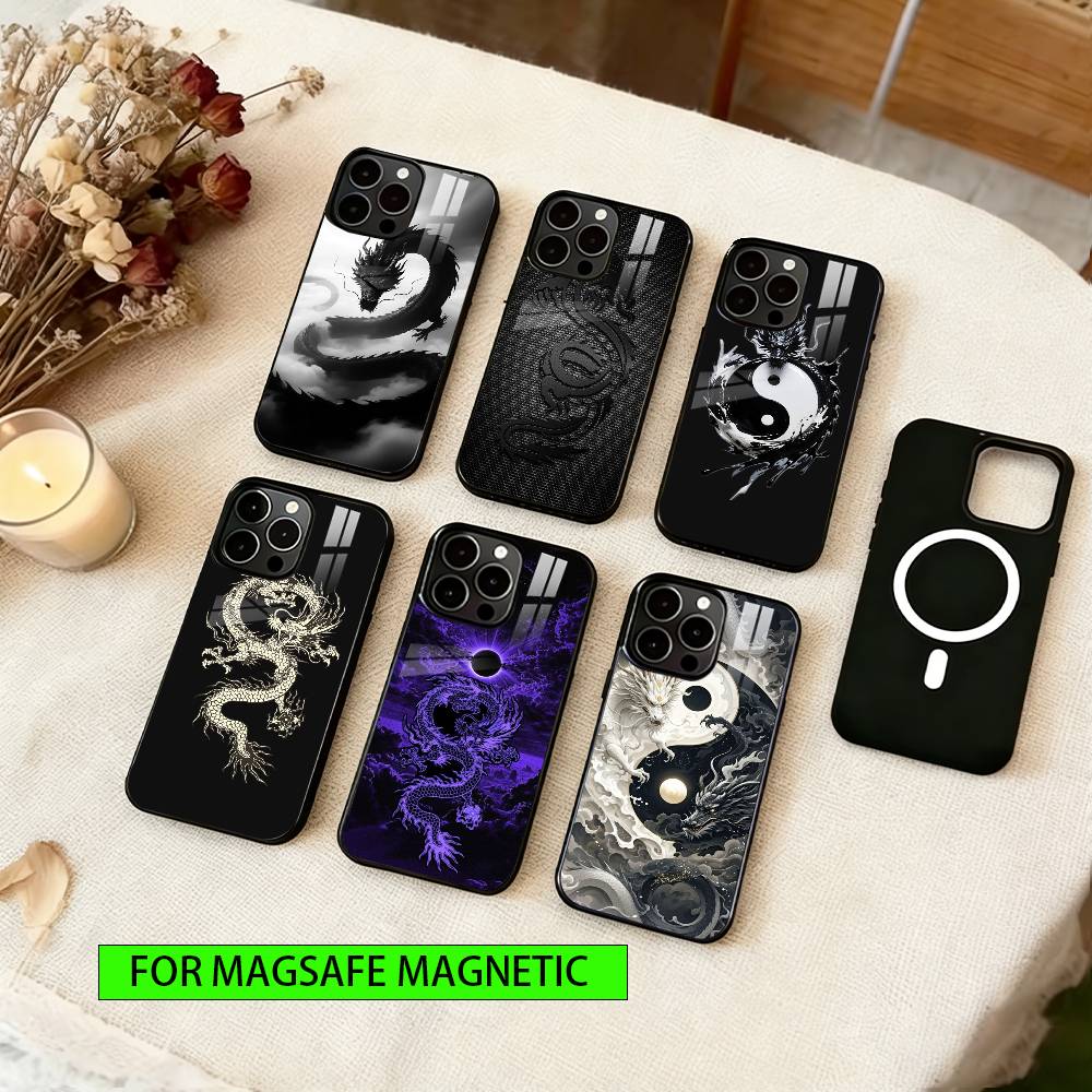 Sacred Dragon Phone Case For iPhone17,16,15,14,13,12,11 Plus,Pro Magnetic with Magsafe Wireless Charging
